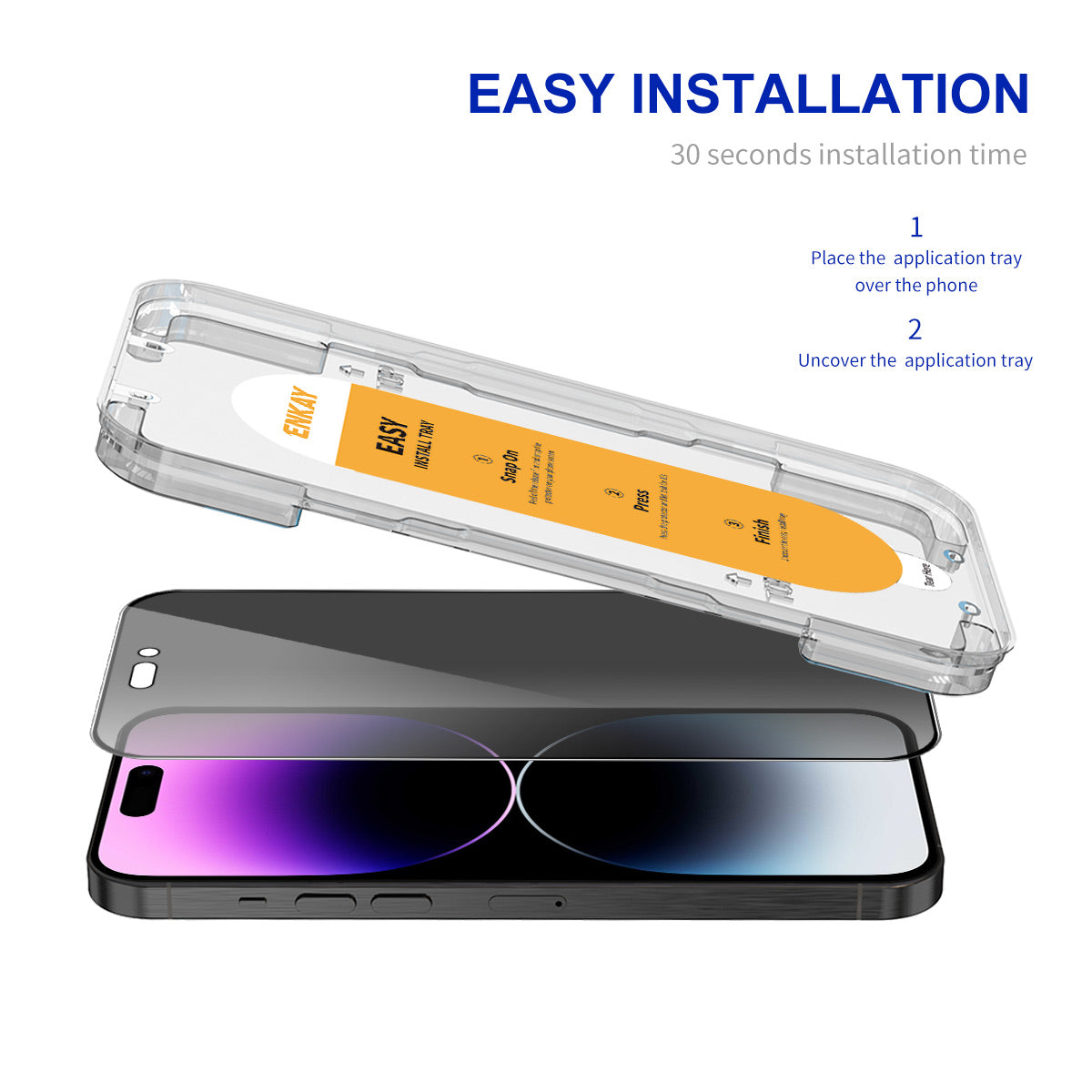 ENKAY HAT PRINCE For iPhone 14 Pro Max Screen Protector 28-degree Anti-peeping Film Easy Installation ENKAY HAT PRINCE For iPhone 14 Pro Max Screen Protector 28-degree Anti-peeping Film Easy Installation